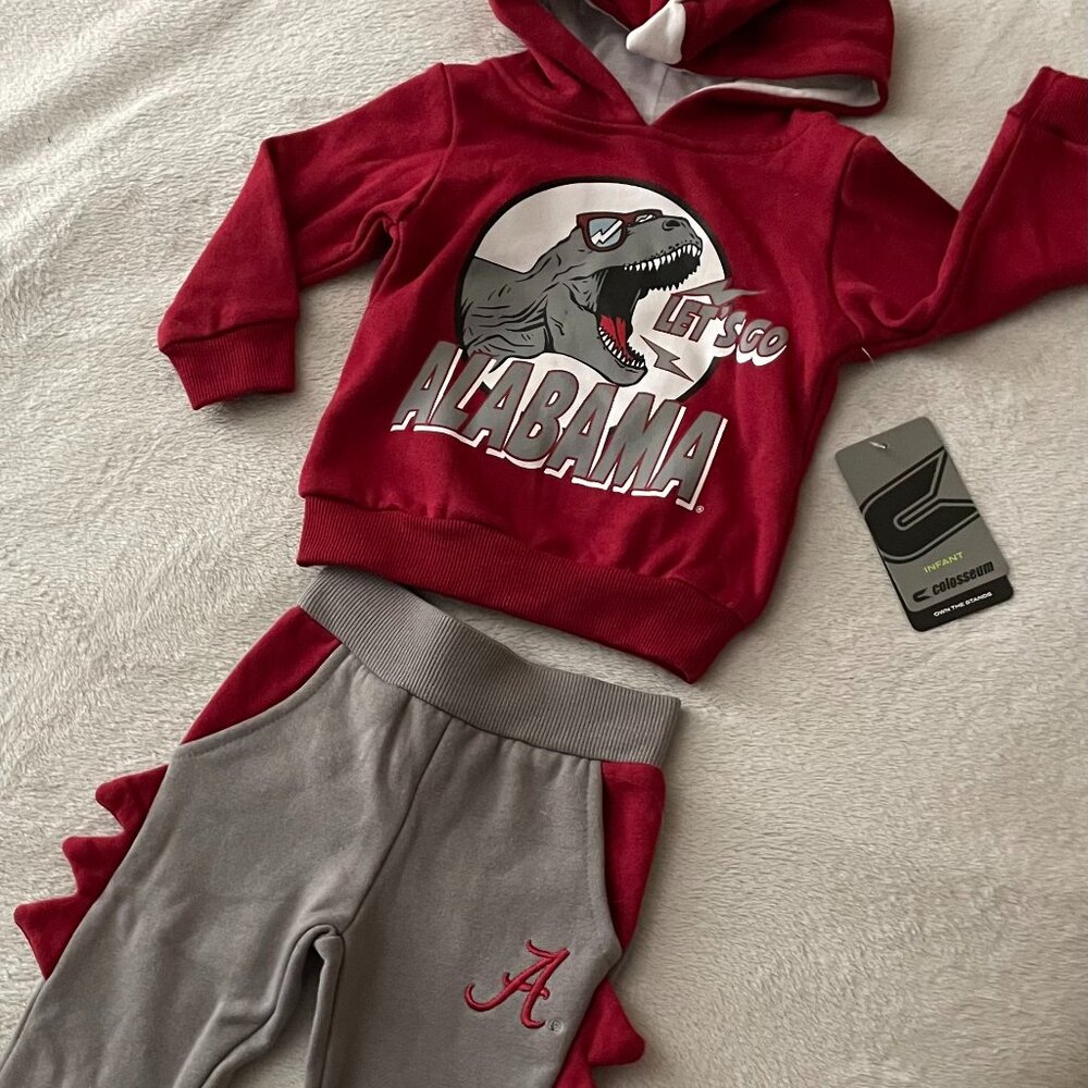 Colosseum, ALABAMA, 3-6 months, Dinosaur, Baby Tracksuit, NEW!